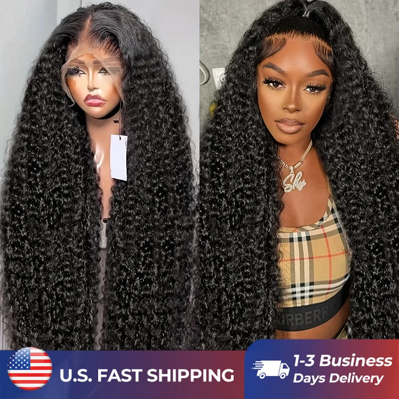 

30 40 Inch Loose Deep Wave 13x6 Lace Front Human Hair Wig Brazilian Water Curly 13x4 HD Lace Frontal Wig 210% Density For Women