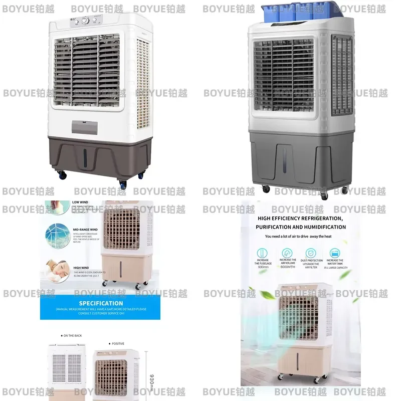 for Large Industrial Commercial Cooling Fan Portable Mobile Air Conditioner Outdoor Garage Air Cooler
