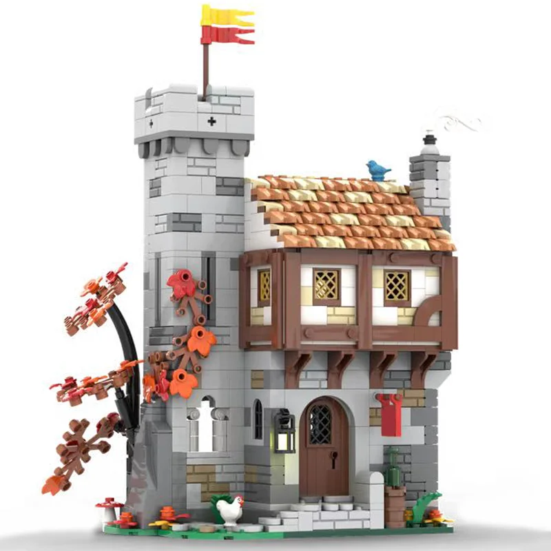 867 ชิ้น ชุดตัวต่อเมดิโอลนีนส์ เกارد อินน์ MOC แบบประกอบเอง ตัวต่อสร้างสรรค์ ดีไซน์สร้างสรรค์ ของเล่นเด็กผู้ชาย ของขวัญวันเกิด