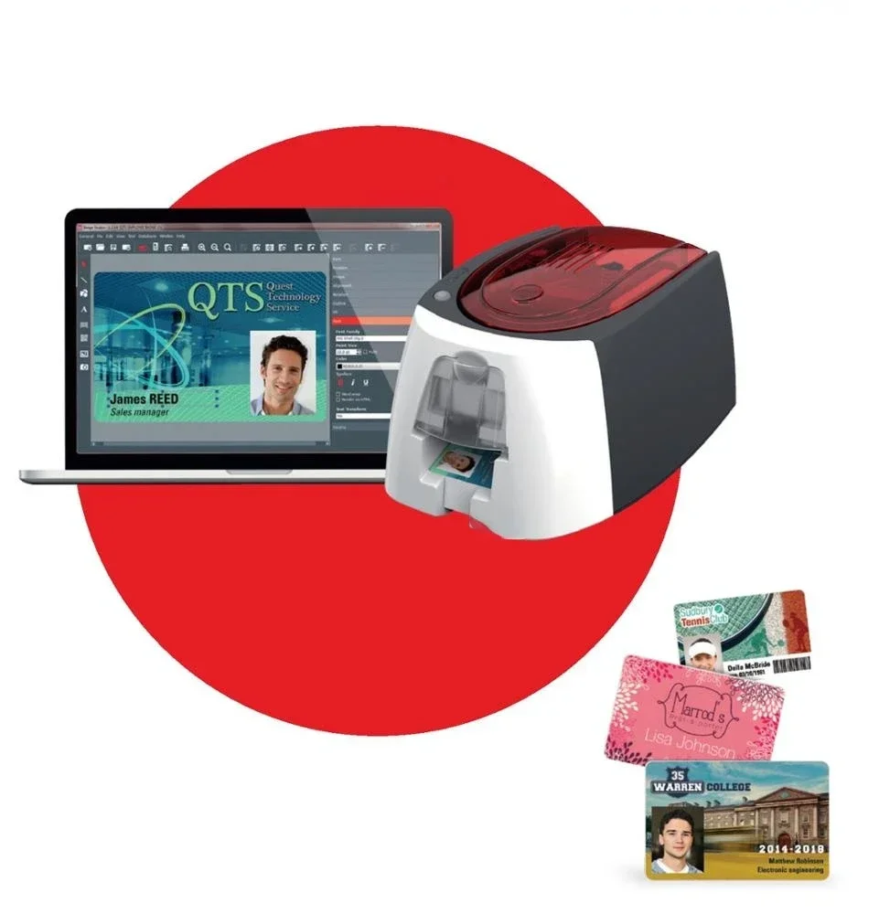 Hot Sales Badgy 200 Single Sided Plastic Smart ID Card Printer