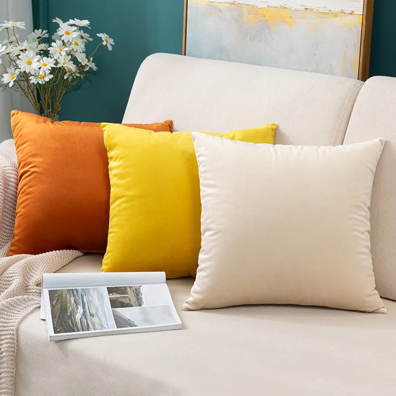

Velvet Cushion Cover 30x50cm Super Soft 45x45cm NordicThrow Pillow Cover for Living Room soft Sofa Home Pillow Case 50x50cm