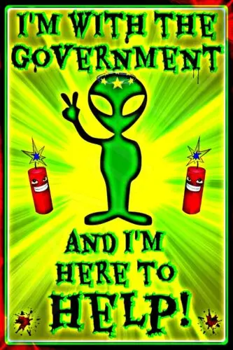 ALIEN WITH GOVERNMENT METAL 8