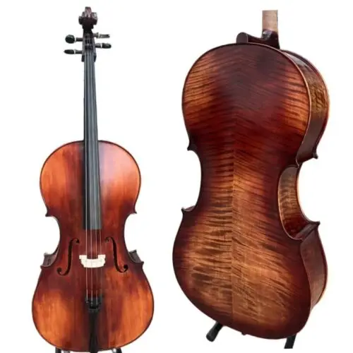 

Hand made SONG Master Cello 4/4,Pretty Flames,Big Deep bass tone #15718