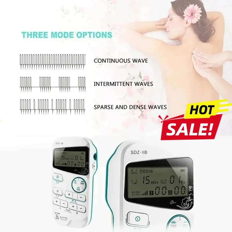 

Hwato SDZ IIB Professional TENS Therapy Device Dual Channel Electronic Acupuncturist for Chronic Pain Arthritis Relief Non Drug