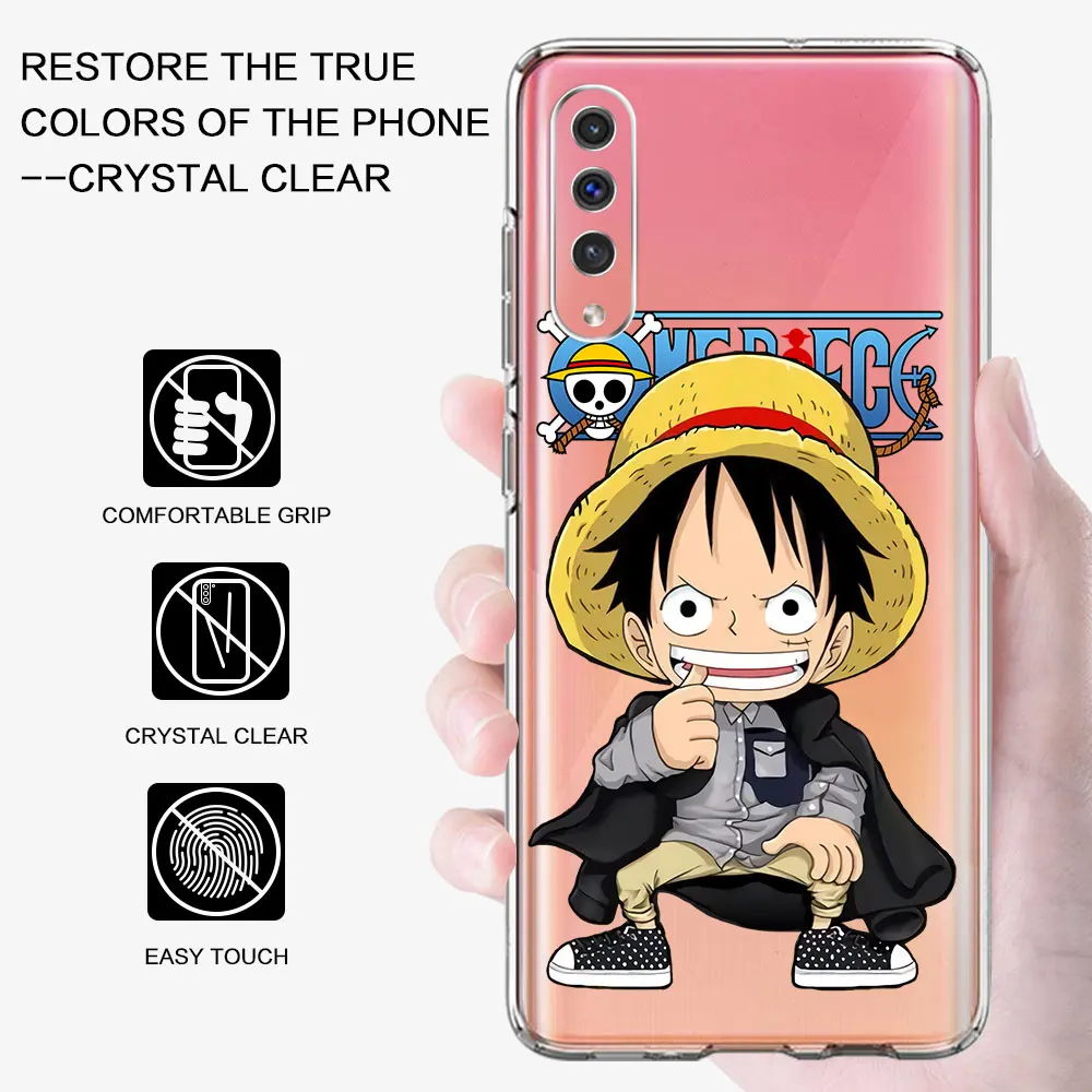 

Чехол Japan One Piece Luffy для Samsung Galaxy A06 A07 A50 A50s A05s A20 A30 A05 A20s A30s A02s A03 Прозрачный чехол из ТПУ для телефона