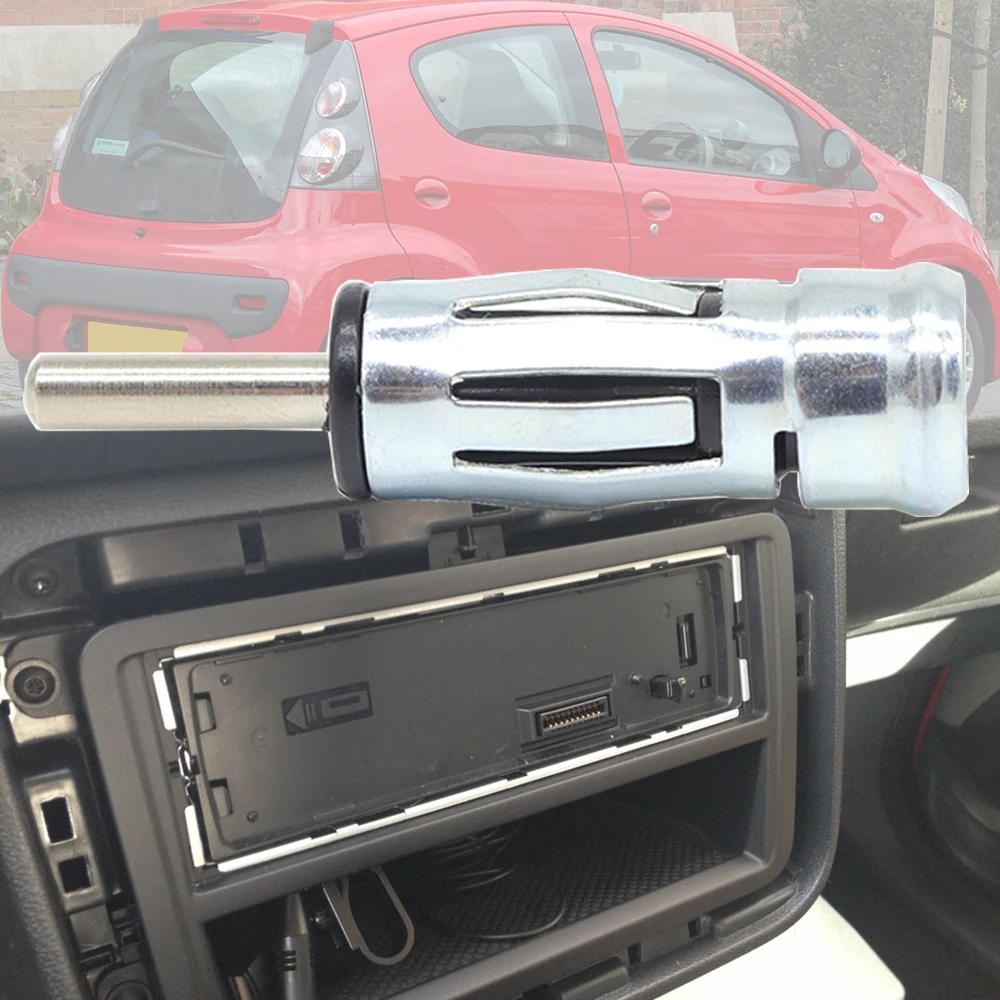 

Car Radio Stereo ISO To Din Aerial Antenna Mast Adaptor For Citroen C1 PM/PN 2005 2006 2007 2008 2009 2010 2011 2012 2013 2014