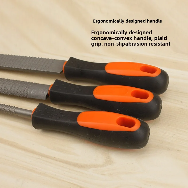 

Hardwood semi-circular flat filing, polishing tool, shaping file, manual filing knife set,Fine toothed three piece set