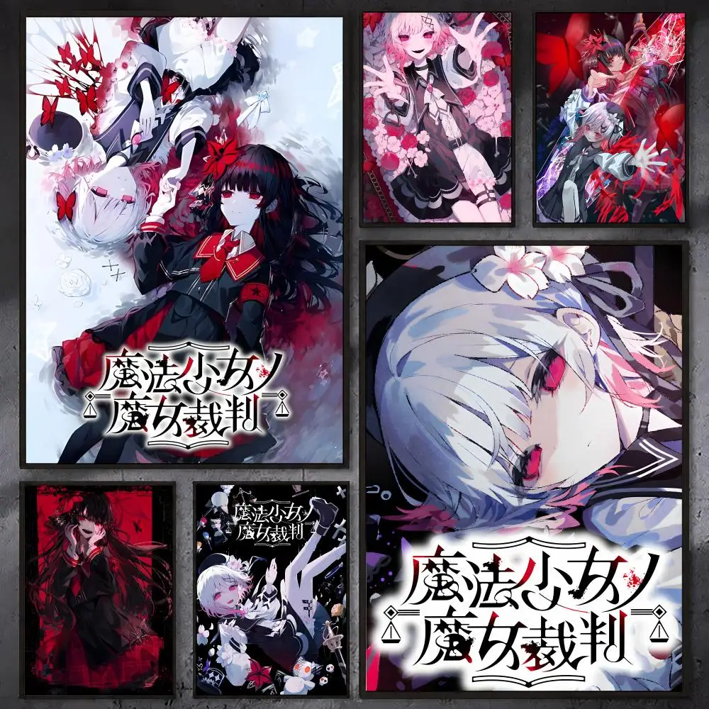 Póster de la serie de videojuegos M-Magical Girl Witch T-Trials, arte de pared de calidad HD, pósters retro para decoración de pared de la casa, decoración de habitación kawaii.