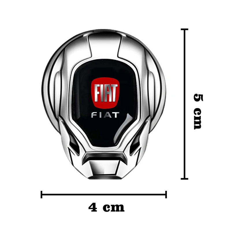 Car Metal One-click Start Button Sticker for FIAT Logo 500 Grande Punto Astra Bravo Panda Tipo Stilo Freemont Styling Decoration