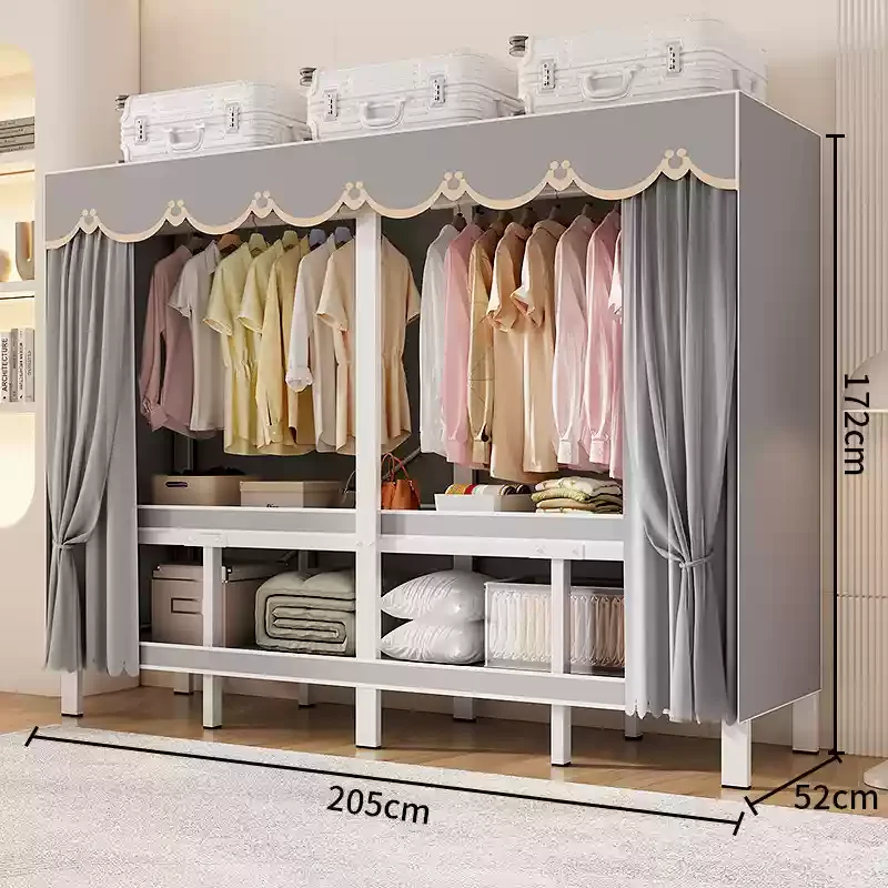 ZFoldable Bedroom Furniture Cute Storage Closet Packs Organizer Portable Wardrobe Shelf Display Wardrobe Bedroom Home FurnitureZ