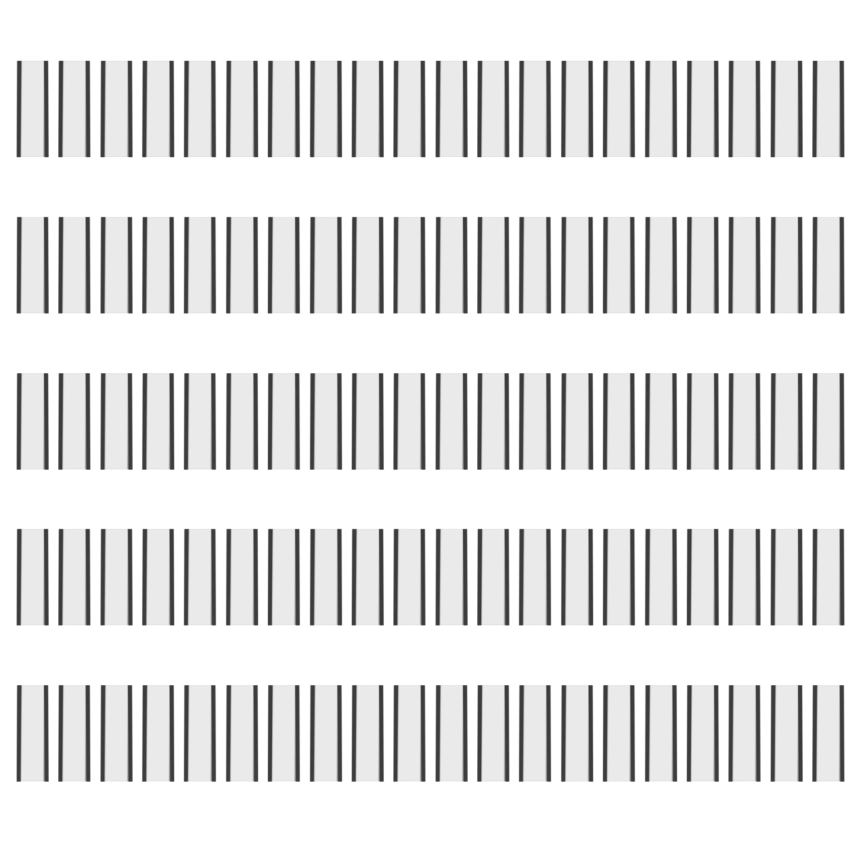 ABGR-100 Piece Magnetic Label Holder C Channel Magnetic Labels Magnetic Data Card Holder With Clear Plastic Protector