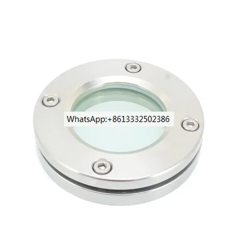 

304316L фланцевое зеркало из нержавеющей стали, внутреннее шестиугольное зеркало из закаленного стекла, плоская пластина, сварочное наблюдение, окно, люк, зеркало