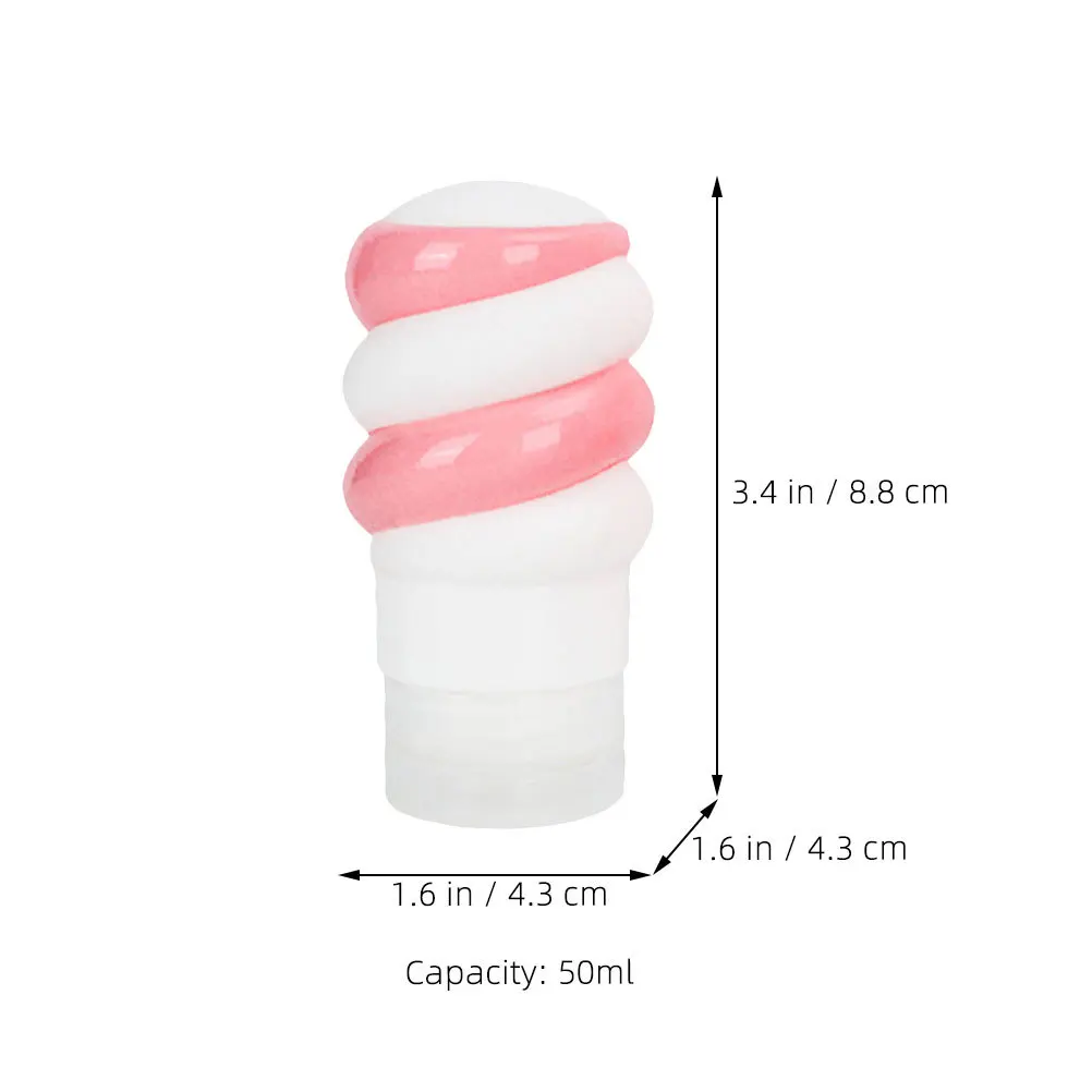 Botol Perjalanan Portabel 70Ml Wadah Perlengkapan Mandi Silikon Isi Ulang Ringan untuk Perjalanan Bisnis Berkemah Mendaki