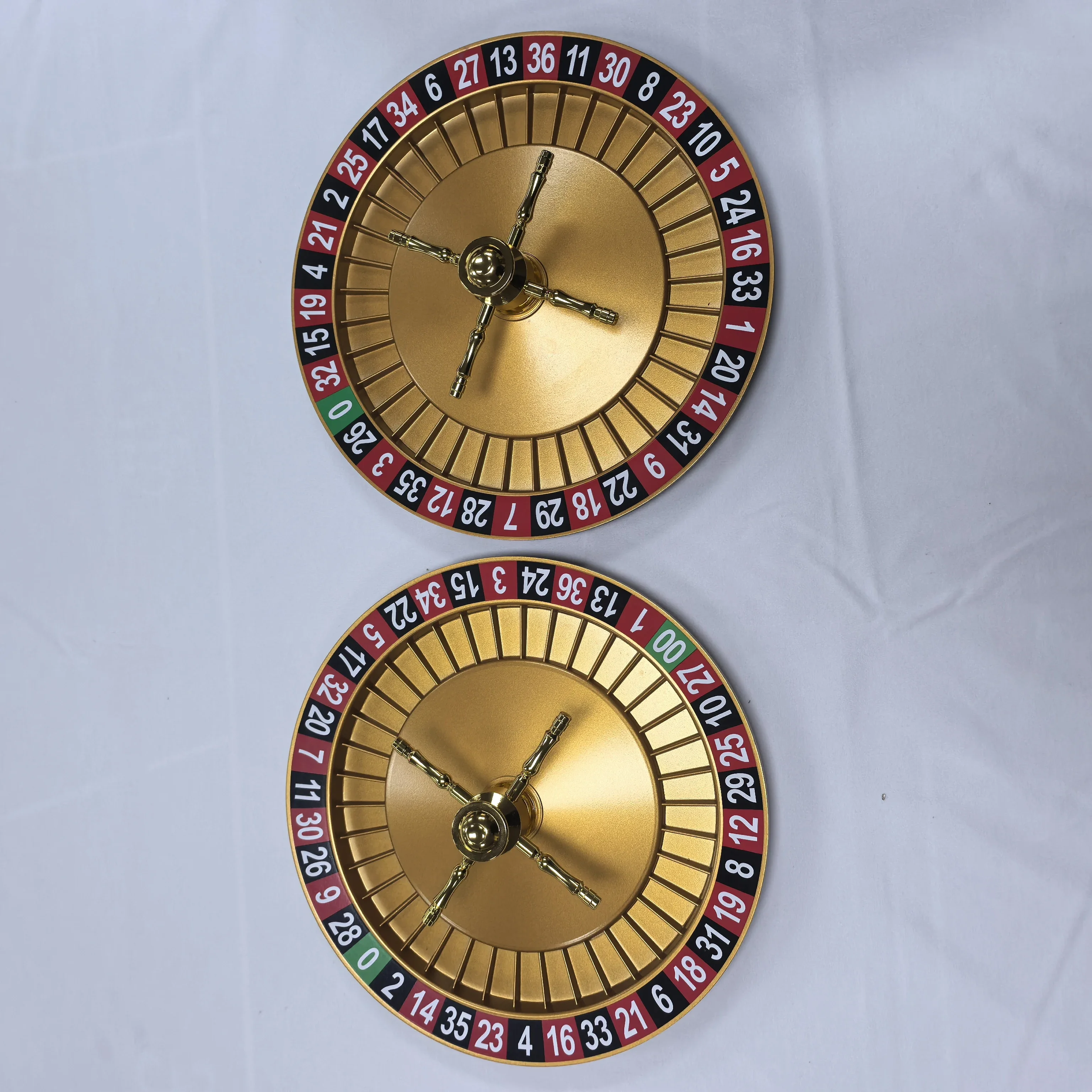 20 Inch Luxury Solid Wooden Roulette Wheel Professional Casino Style Red Color for Family Gaming & Toys Application