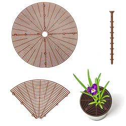 1PC Plant Pot Soil Guard With Nails Plant Pot Grid Flower Pot Cover Baby Safety Mouse Garden Home Plant Protector