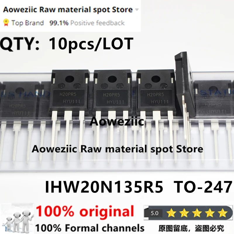 Aoweziic 2021+  100% New Imported Original IHW20N135R5 H20PR5 TO-247 High Power Electromagnetic Furnace 40A 1350V