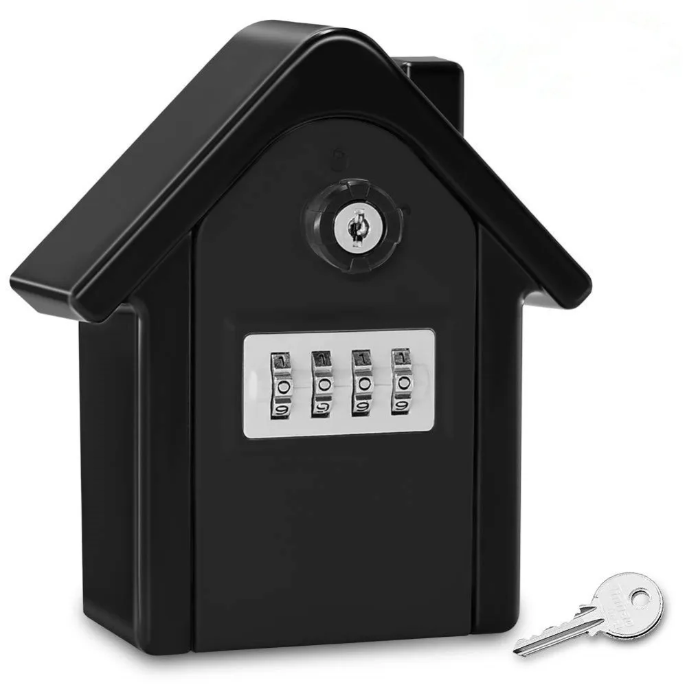 Resettable Combination Key Lock Box Waterproof Weatherproof Combination Lockbox High-capacity Large Capacity Security Lock Box