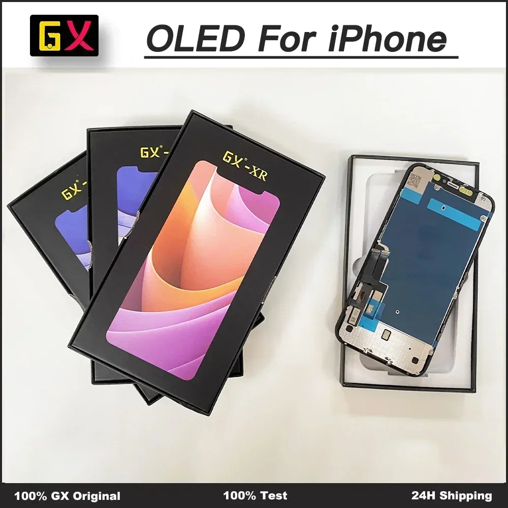 GX OLED LCD Display with Digitizer Assembly for iPhone All models Tested In-cell LCD Touch Screen Replacement Tools
