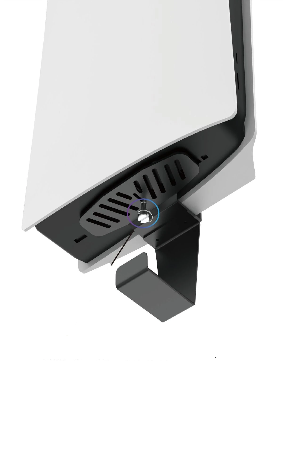 Support de rangement en alliage d'aluminium pour Console de jeu mince P5/P5, support mural universel pour Console PS5 Pro