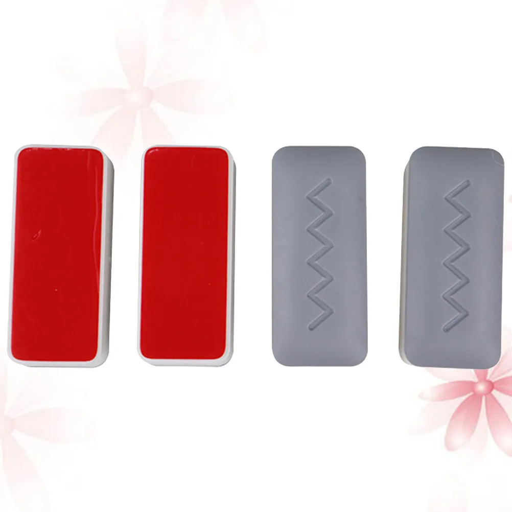 4Pcs Toilet Seat Gasket Standard Size Self-Adhesive Buffer Pads ABS Plastic Anti-Slip Cushioning Bumpers for Bathroom Seat