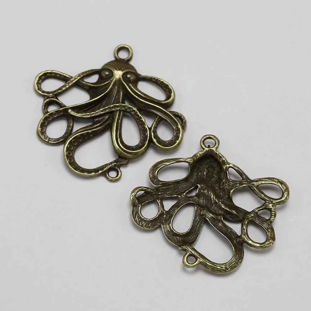 

10 шт., подвески из сплава, дизайн осьминога, сделай сам, изготовление ювелирных изделий, ожерелье, браслет, аксессуары, уникальный сплав, подвески «сделай сам»