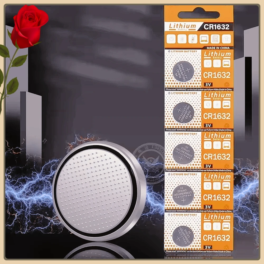 

2-50PCS CR1632 High Performance Button cell Batteries LM1632 BR1632 ECR1632 3V CR 1632 for Car Remote Control Electric Alarm