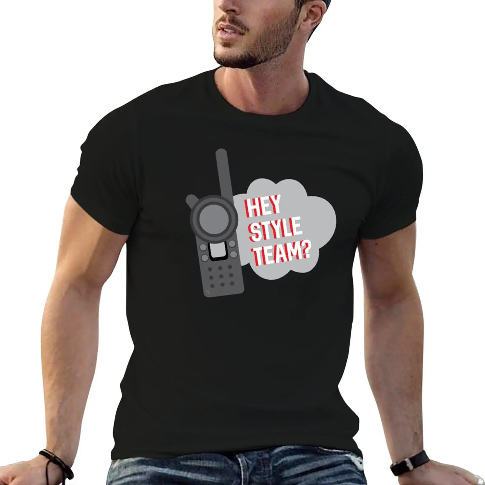 Team Member - Hey Style Team T-Shirt Moisture Control Sports Tee