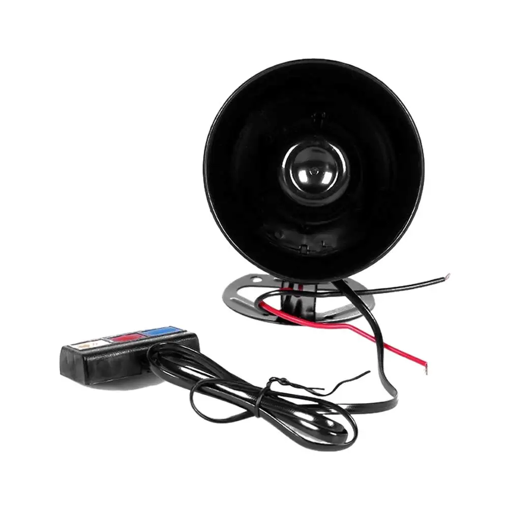 12V Car Motorcycle Horn With 3 - Tone Sound ABS Plastic Loud Warning Horn With Switch For Vehicle Safety Alert V0R1