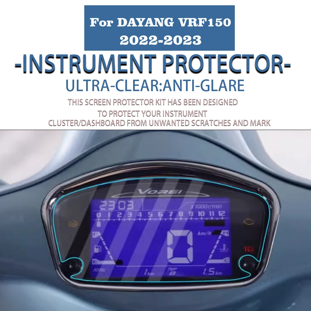 For DAYANG VRF150 2022 2023 Motorcycle Accessories Cluster Scratch Protection Film Dashboard Screen Protector