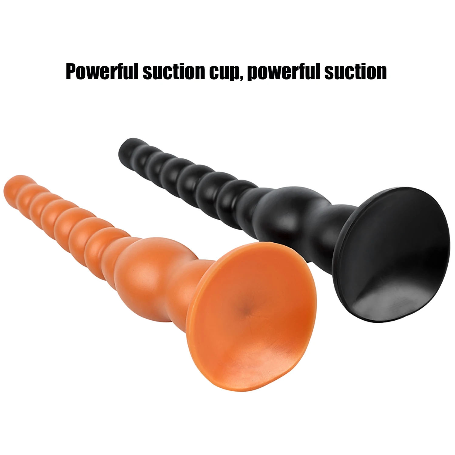 Overlength Liquid Silicone Round Beads Anal Plug Dildos Soft Anal Dilator Sex Toys for Stimulate Anus and Vagina Long Butt Plug