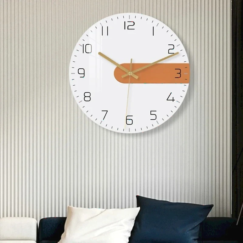 Factory Direct 2026 Creative Minimalist Wall Clocks Design Modern Living Room Interior Korean Vintage Wall Clocks Fashion Alarm