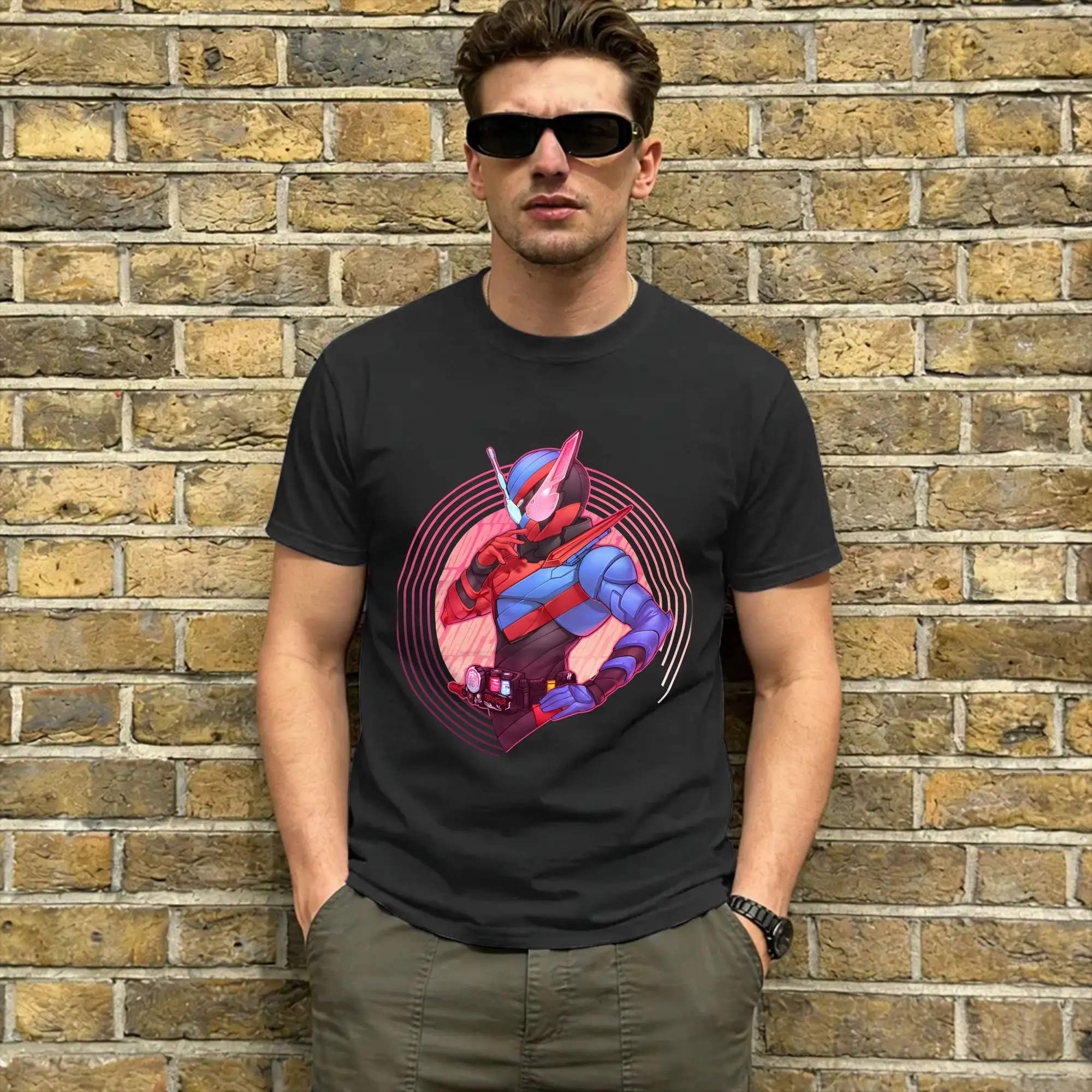 Kamen Riders T Shirt Summer Build Love and Peace Cotton T Shirts For Man Novelty Design Tee Shirt Short-Sleeved Classic Tees