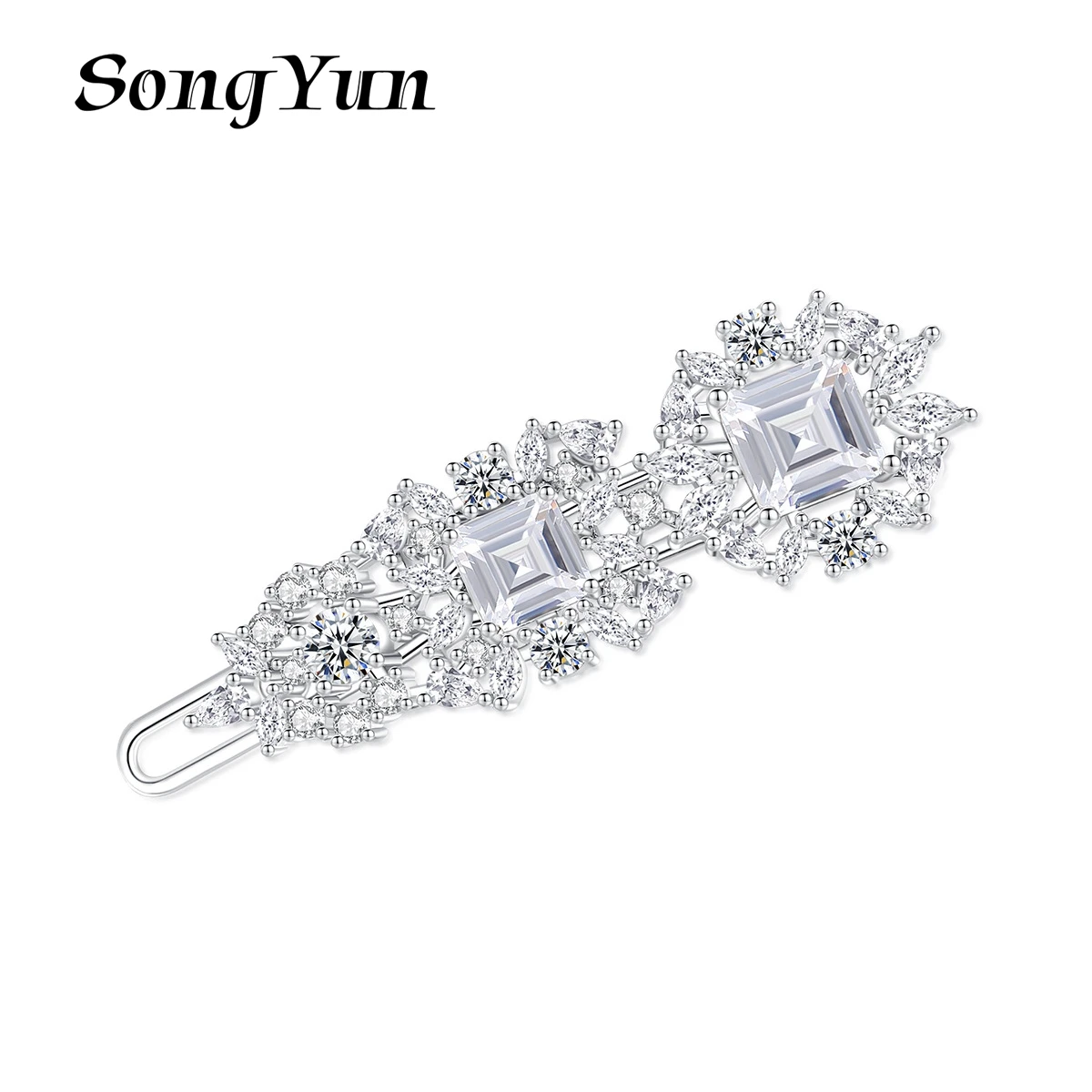 

SongYun Jewelry Manufacturer MHT Ladies Zircon Hairpins Korean Edition Fashion Ins Design Daily Hair Card Hair Accessories