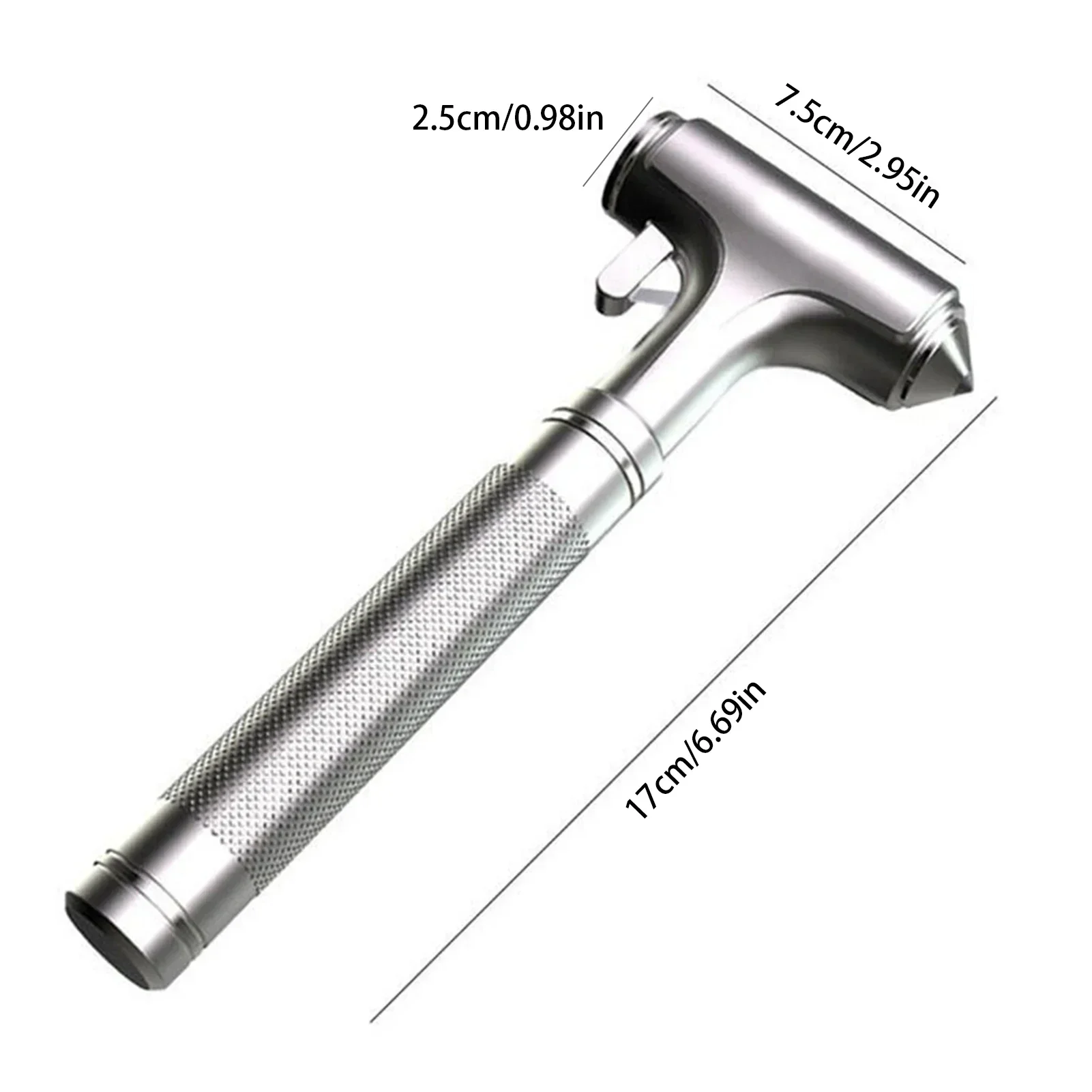 Car Safety Hammer Automotive Aluminum Alloy Window Glass Breaker with Seatbelt Cutter for Vehicle Car Emergency Escape Tool