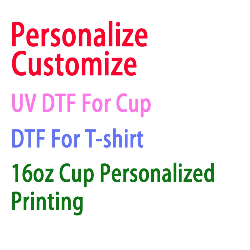 VIP Custom UV DTF Transfer  Stickers Wholesale Heat Transfer Stickers Iron On Transfers