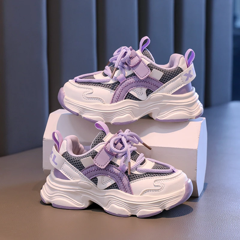 2025 Autumn Style Net Breathable Non-slip Running Shoes for Boys and Girls Children's Casual Shoes Comfortable Outdoor Footwear