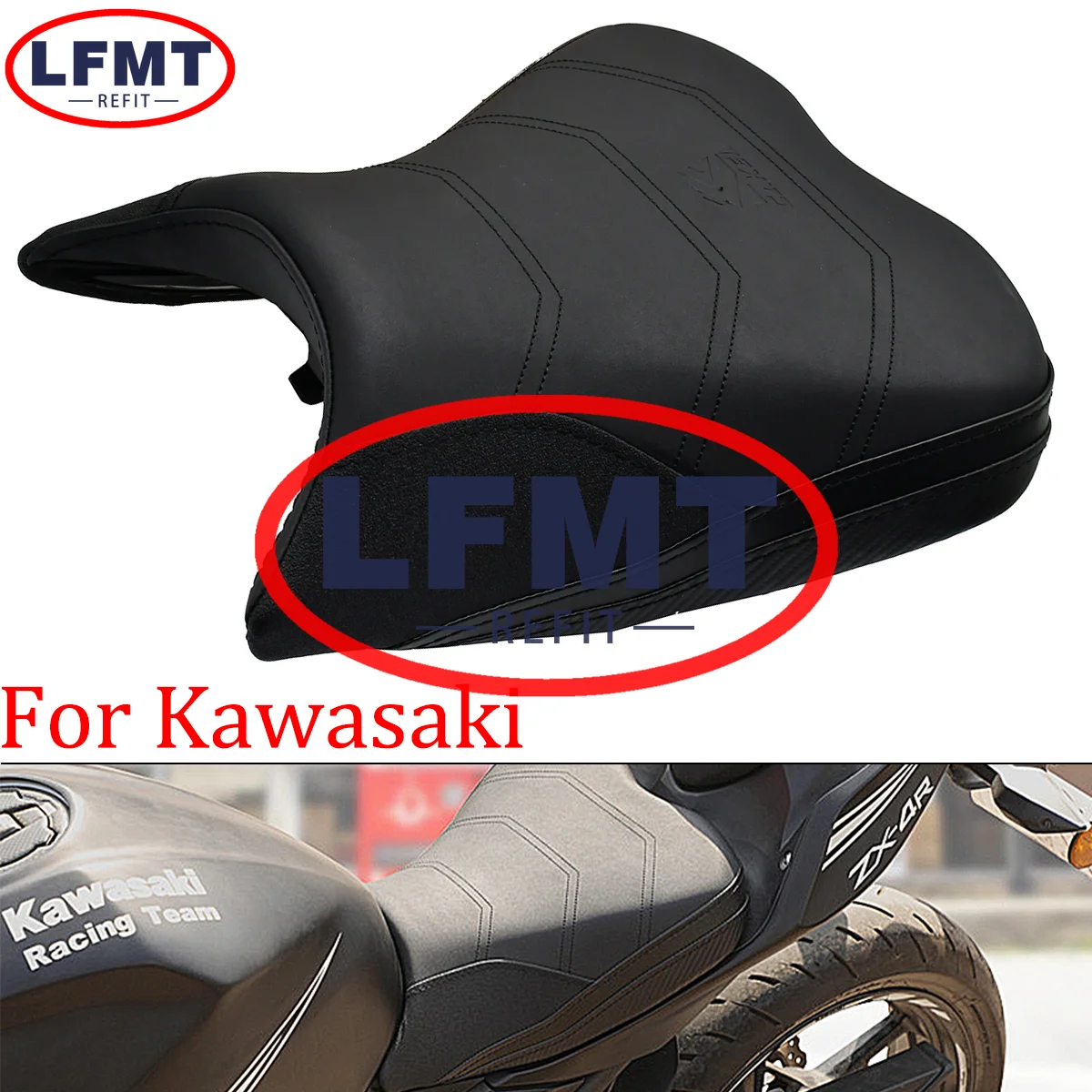 

Motorcycle Thick Retrofit Cushion Sunscreen And Waterproof And Non Slip For Kawasaki NINJA400 NINJA 400 Universal Parts