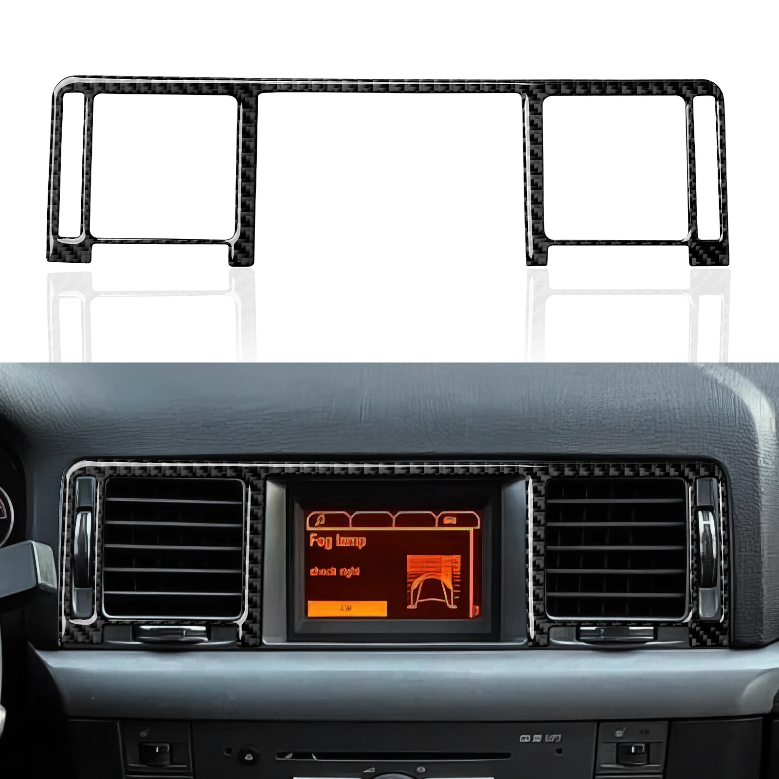 Carbon Fiber Interior Sticker Set. Car Center Console Air Vents Panel. For Opel Vectra C Signum.For Vauxhall Vectra Signum Trim