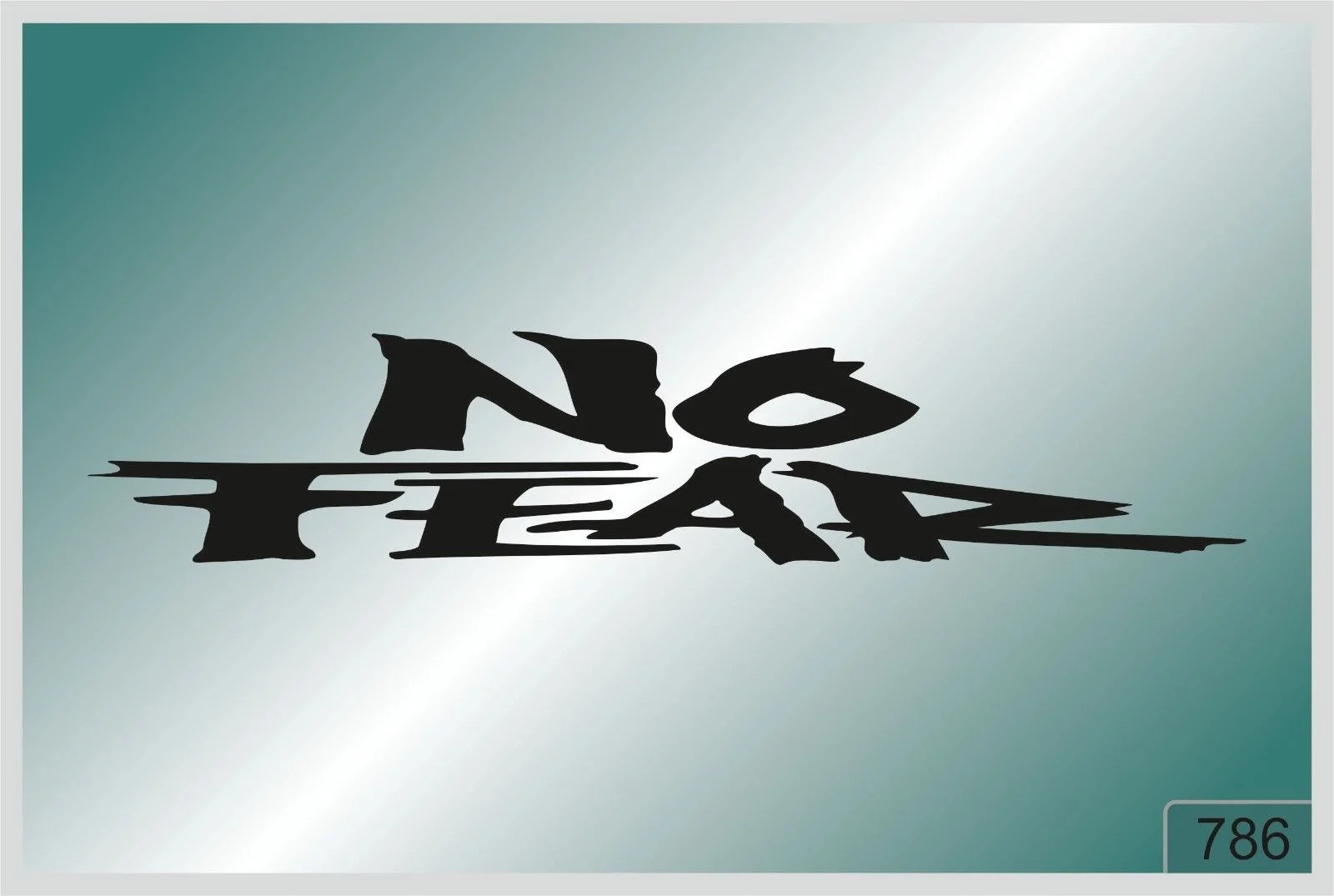 

For NO FEAR -2 pcs. stickers HIGH QUALITY DECALS different colors 786