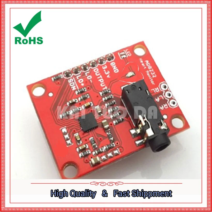 AD8232 Module ECG / Bioelectric Signal Acquisition And Development Module Board Compatible