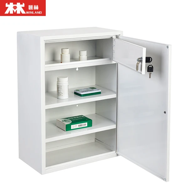 Wholesale Large First Aid Medical Box Eco-Friendly Metal Medicine Cabinet with Wall Mount Modern & Classic Design Lockable