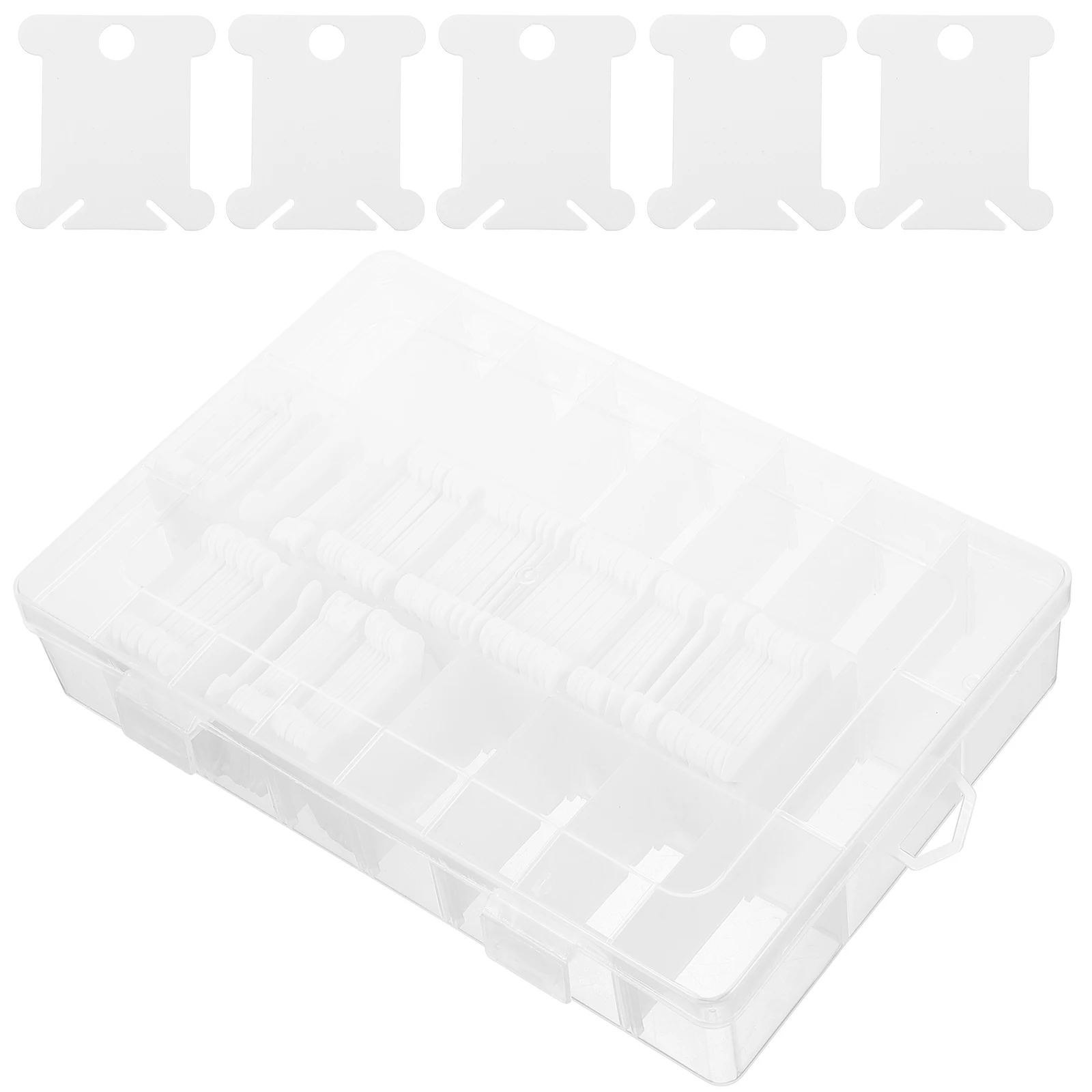 Winding Plate Reusable Compact Thread Organizer For Cross Stitch Embroidery Sewing Yarn Bobbins Storage Tool Plastic Wind