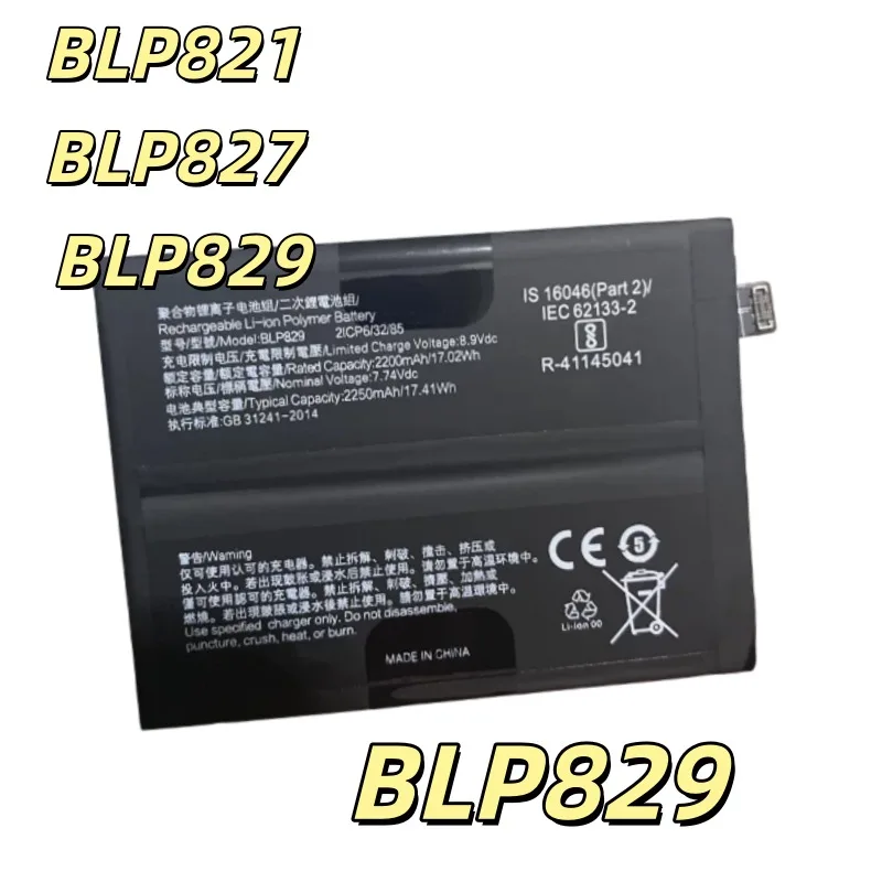Replacement battery BLP821 BLP827 BLP829 2250mah For 9 9Pro version built-in battery battery electric board