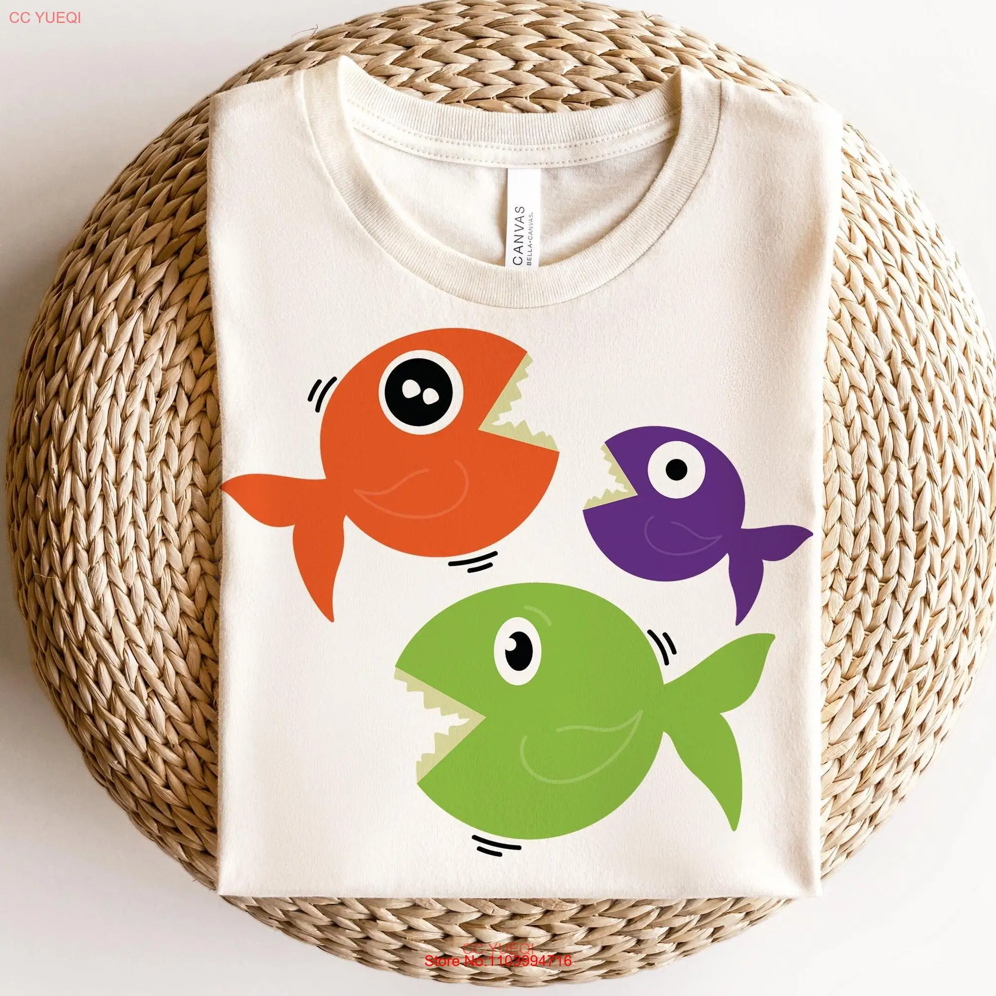 Cute Three Shark T Shirt Funyy Boy and Kid Girl Clothing l s for Kids long or short sleeves