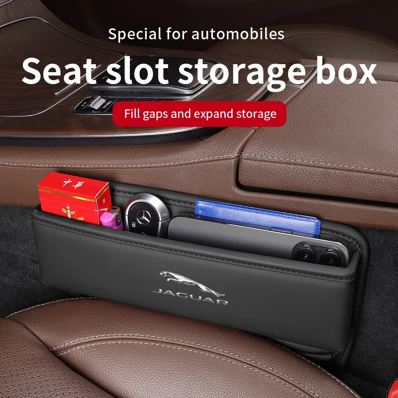 

Car Seat Gap Multifunction Crevice Storage Box For Jaguar E-PACE F-PACE F-TYPE I-PACE XE XF XK XJR XJ XEL XFL XKR XK Accessories