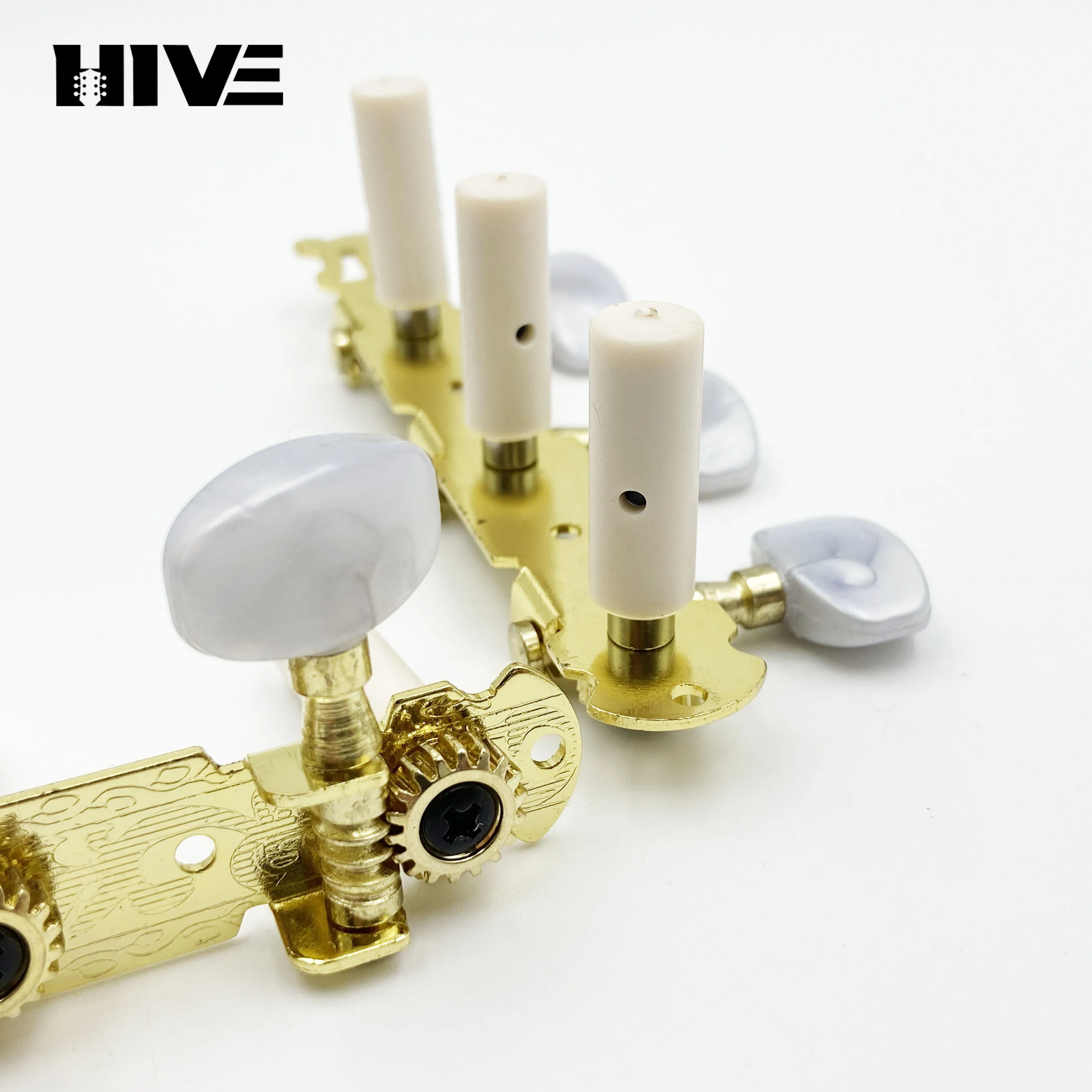 Pioli per chitarra acustica classica di alta qualità Pioli per accordatura a ponte in plastica con paletta a tre perle lunghe Accessori per chitarra
