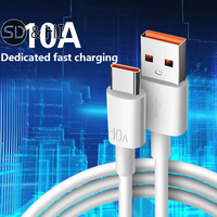 120W 10A USB Type C USB Cable Super Fast Charing Line Quick Charge USB C Cables Data Cord 1/1.5/2M