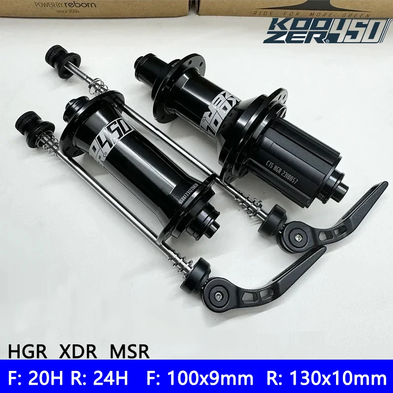 

Koozer 450 Road/MTB Bike Hubs C-Caliper Brake HGR/XDR/MSR Freehub 8-12S, 20H/24H 5x100mm & 5x130mm QR Bicycle accessories