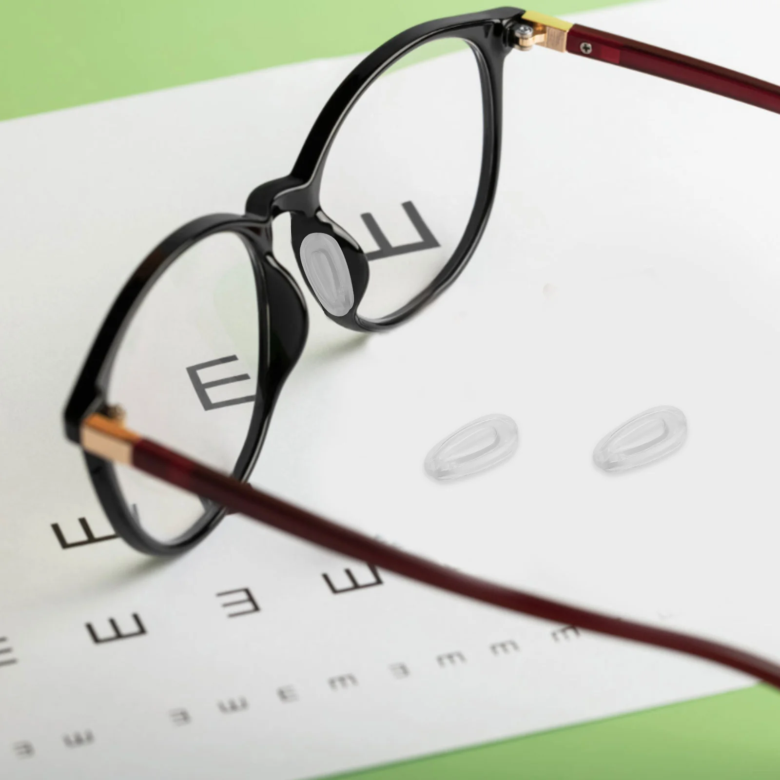 

10Pairs Eyeglass Nose Pads Soft Silicone Waterdrop Design Air Chamber Support Comfortable Nose Bridge Cushion for Eyewear Sports