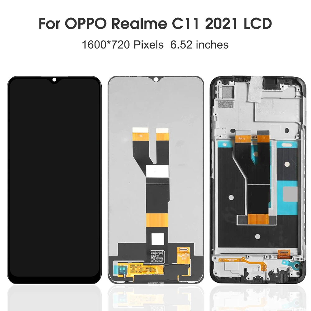 For OPPO Realme C11 2020 RMX2185 For OPPO Realme C11 2021 RMX3231 LCD Display Touch Screen Digitizer Assembly Replacement